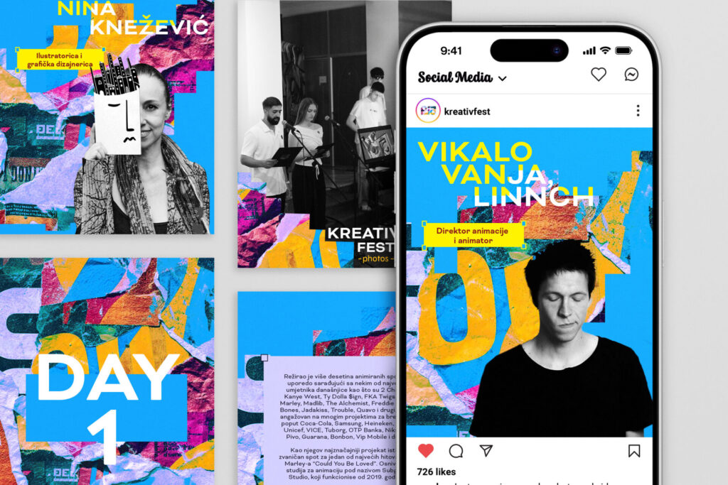 Social media layout